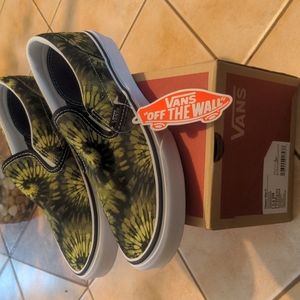 Vans classic slip o camocollage multi color size 5.5 junior nwt in original box